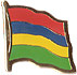 Mauritius flag lapel pin