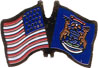 Michigan friendship flag lapel pin