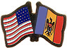 Modova / USA friendship flag lapel pin