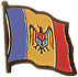 Moldova flag lapel pin