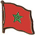 Morocco flag lapel pin