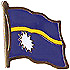 Nauru flag lapel pin