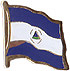 Nicaragua flag lapel pin