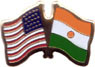 Niger / USA friendship flag lapel pin