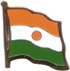 Niger flag lapel pin
