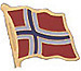 Norway flag lapel pin