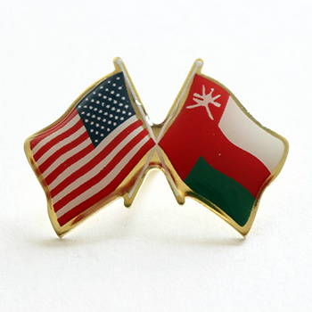 USA made international friendship flag pins