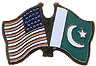 Pakistan / USA friendship flag lapel pin