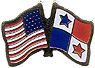 Panama / USA friendship flag lapel pin