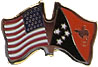 Papua New Guinea / USA friendship flag lapel pins