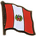 Peru flag lapel pin