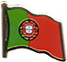 Portugal flag lapel pin