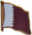 Qatar flag lapel pin