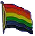 Rainbow Pride flag pin