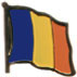 Romania flag lapel pin