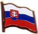 Slovak Republic flag lapel pin