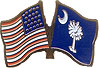 South Carolina friendship flag lapel pin