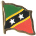 St. Kitts & Nevis flag lapel pin