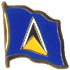 St. Lucia flag lapel pin