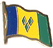 St. Vincent & Grenadines flag lapel pin