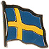 Sweden flag lapel pin