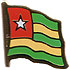 Togo flag lapel pin