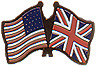 United Kingdom, USA lapel pin
