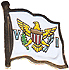 US Virgin Islands flag lapel pin